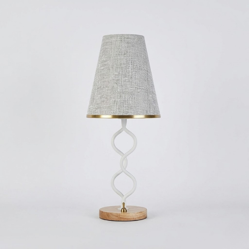Twist base table lamp grey 